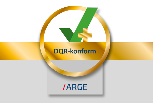 ARGE Presseinfo - Grüner Haken Plus Siegel