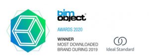 BIMobject Awards 2020 Auszeichnung „Am meisten heruntergeladene Marke“